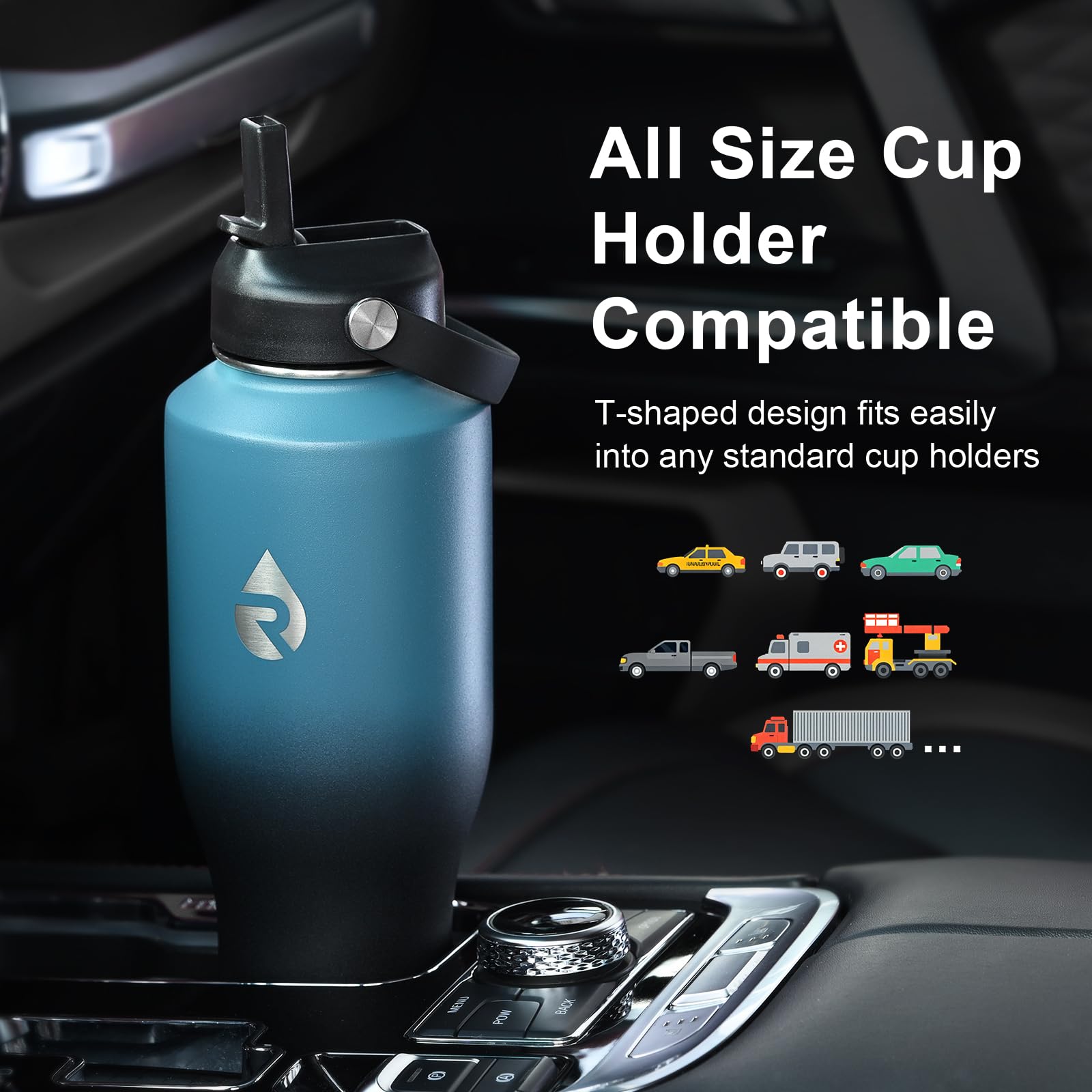 RAYMYLO triple-wall vacuum insulation preserves cold drinks for hours.