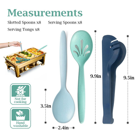 RayPard Ocean 10-inch slotted spoon in action, easily drains sauces.