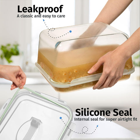 Close-up of Razab airtight locking lid with silicone seal.