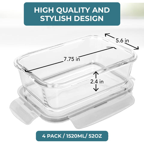 Razab airtight locking lids seal in freshness for leftovers and meal prep.