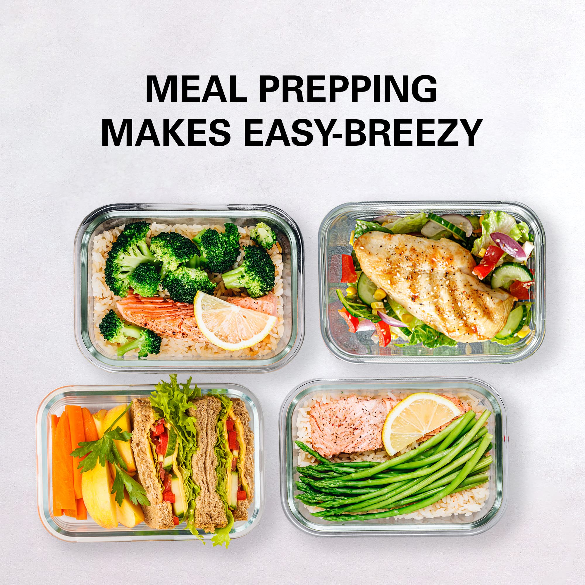 Razab containers are freezer-to-microwave ready for quick meals.