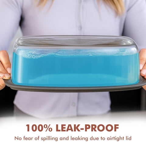 Razab glass loaf pan in oven-ready pose highlights high heat tolerance.