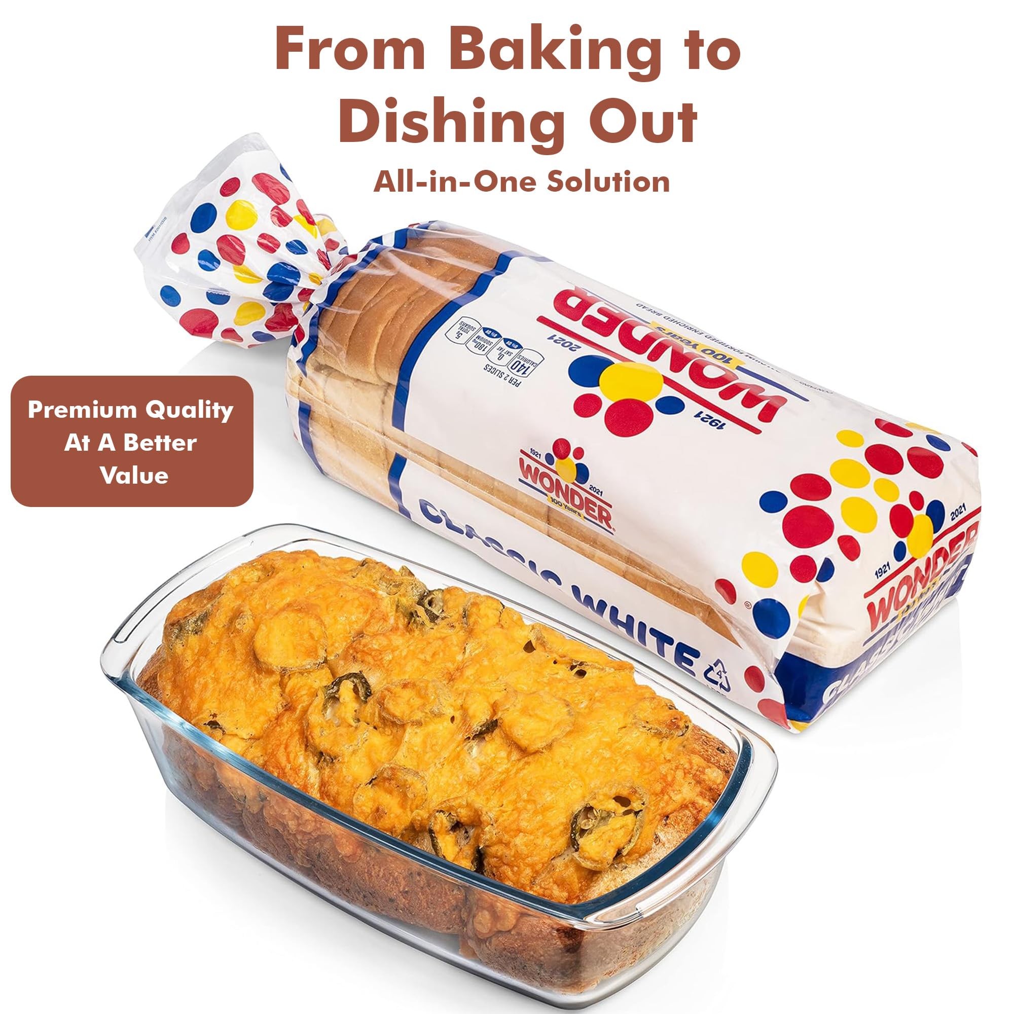 Razab loaf pan on top rack shows dishwasher-safe convenience.