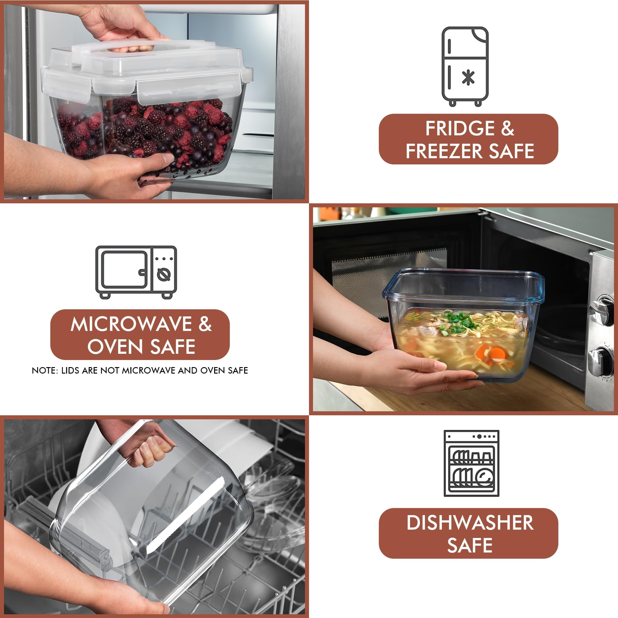 Razab microwave and freezer safe container preserves leftovers efficiently.