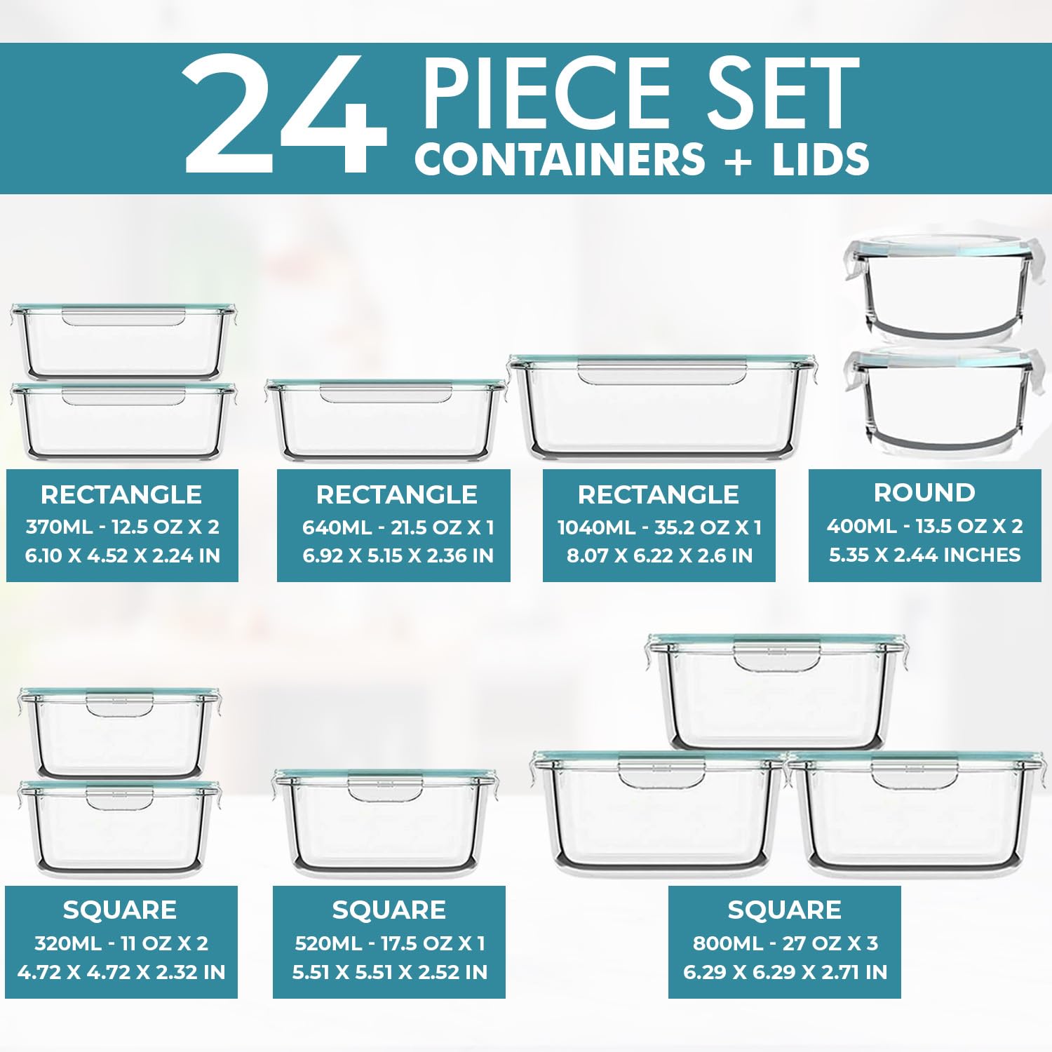 Razab lids with removable silicone seal for easy cleaning and secure storage.