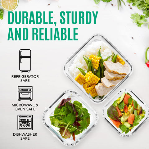 Razab stackable storage saves fridge and cabinet space.