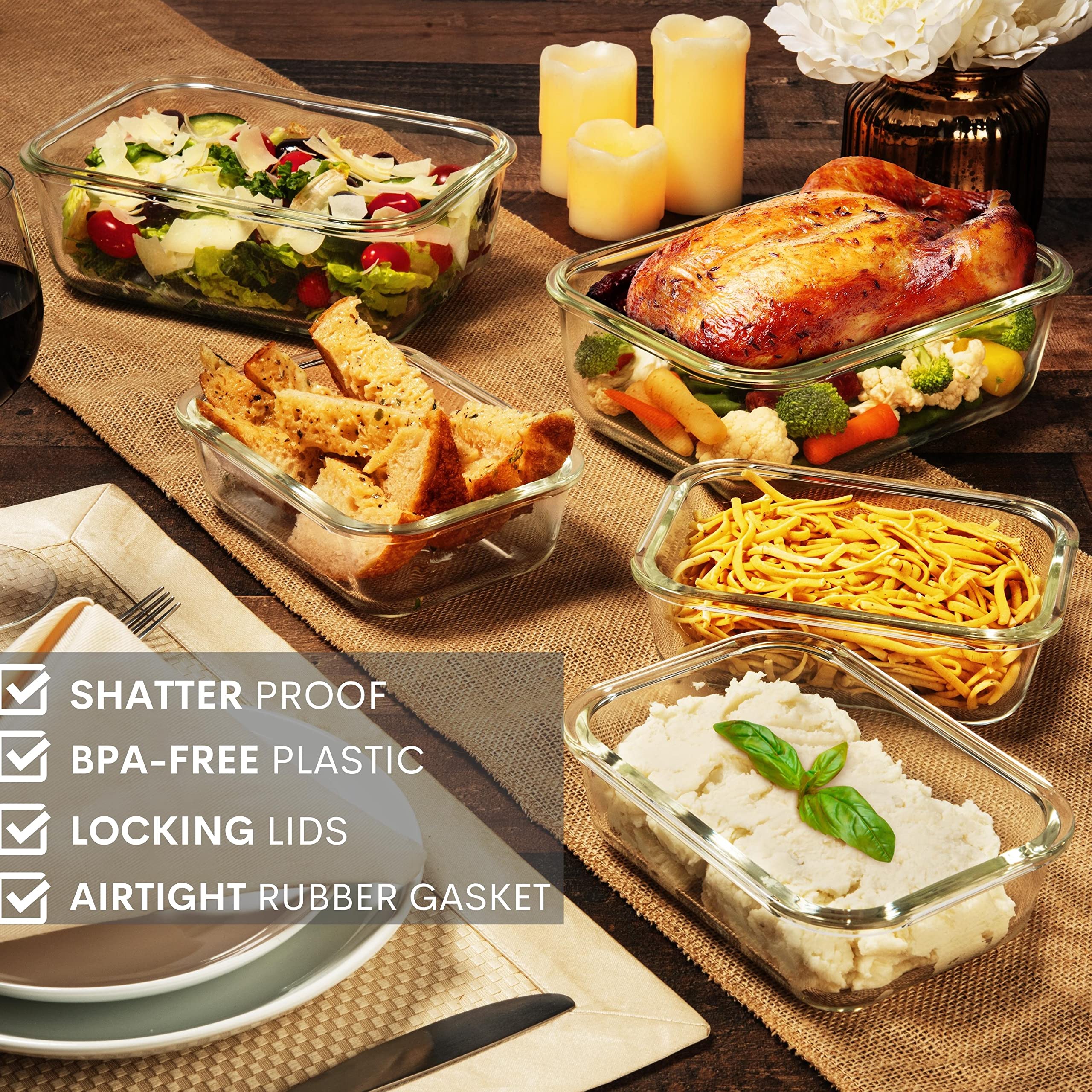 Razab top-shelf dishwasher safe glass simplifies cleanup.