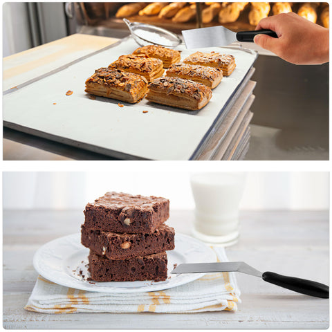 RCMo brownie and lasagna cutting spatula for clean serving.