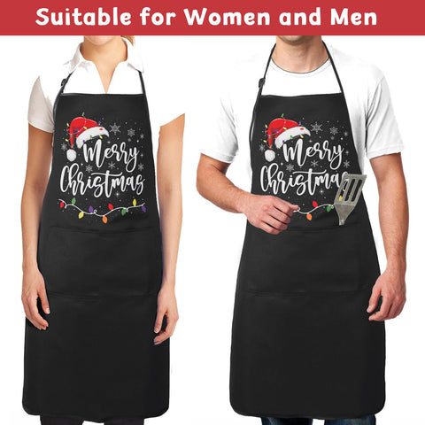 Rcvlauf Christmas apron with dark finish suits both men and women.