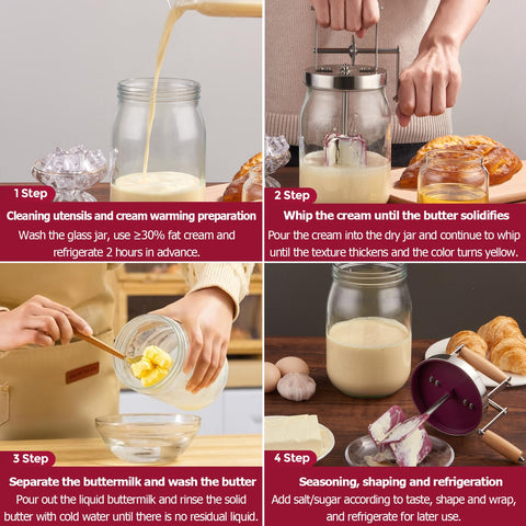 Dishwasher-safe bottom jar for quick, easy cleanup after churning