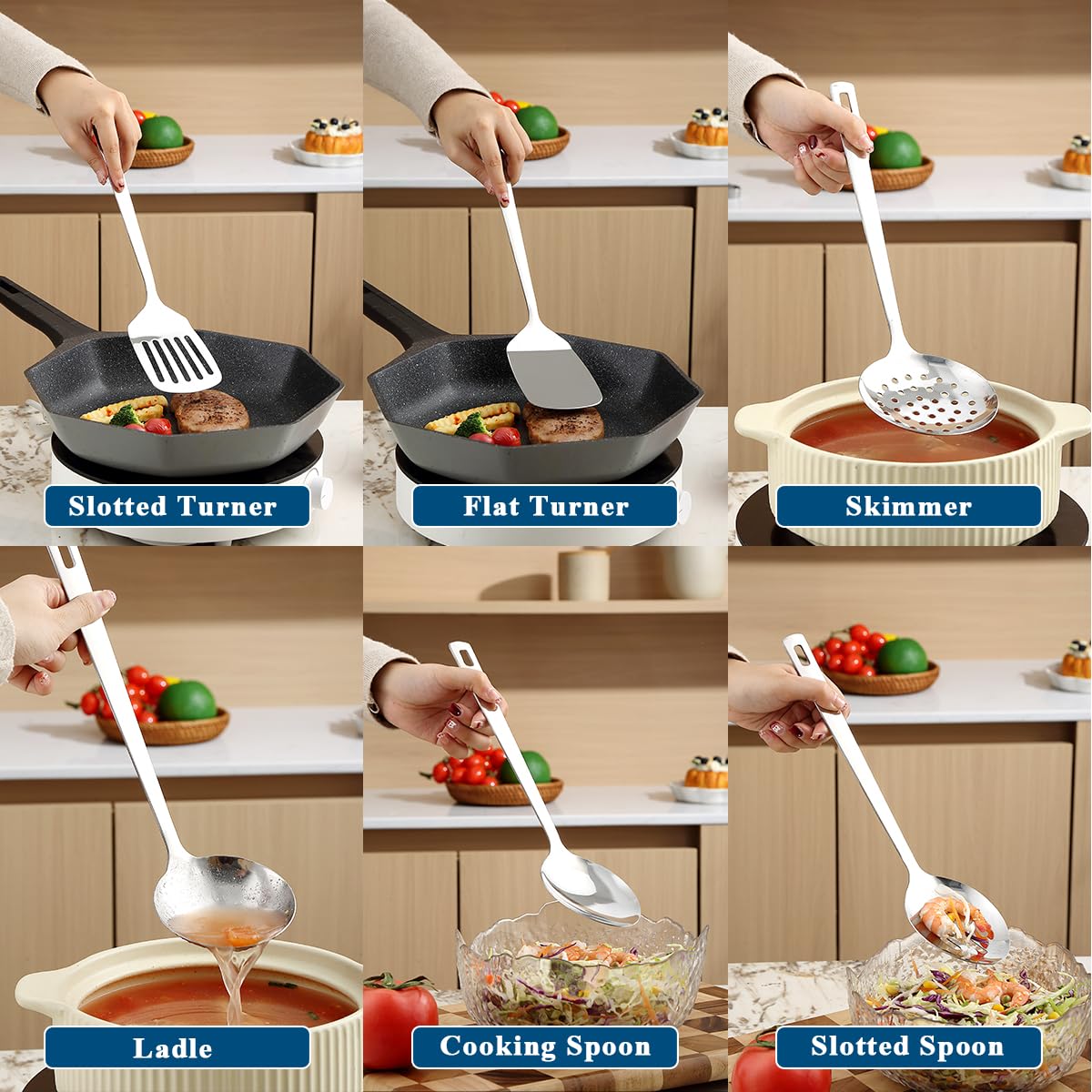 ReaNea pasta fork ideal for precise pasta scooping