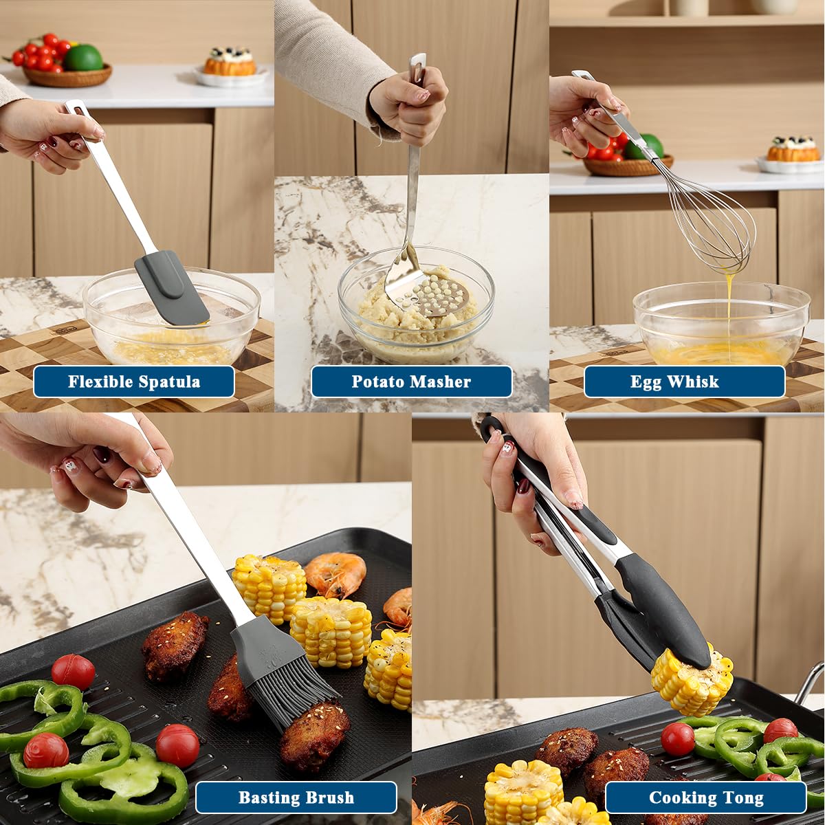 ReaNea slotted spatula for lifting and draining foods