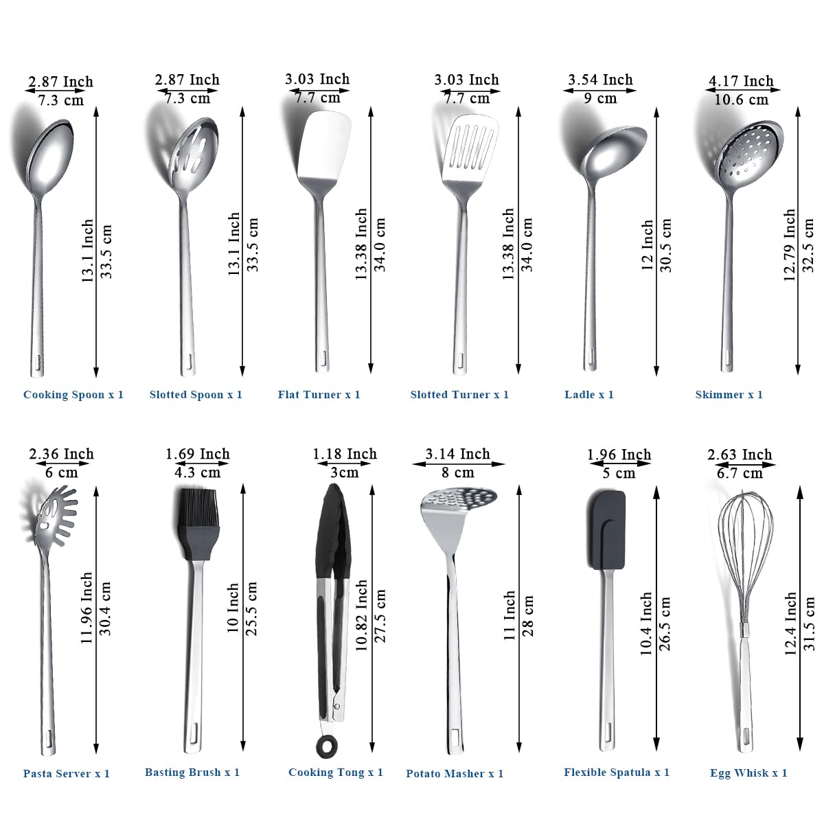 ReaNea stainless steel utensils offering rust-resistant, durable performance