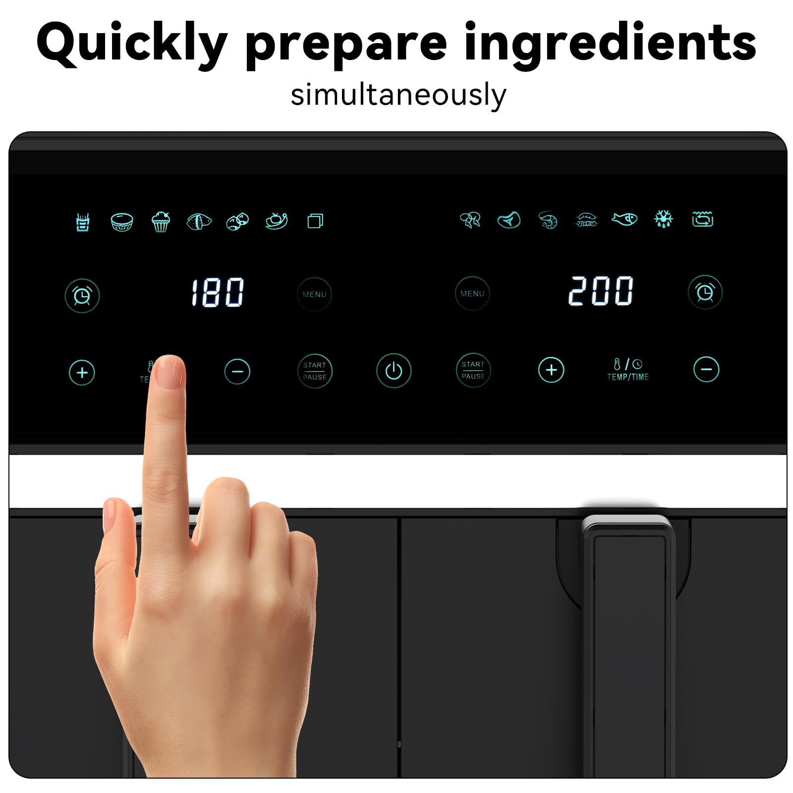 REABELL smart sync technology aligns finish times for convenient multi-dish cooking