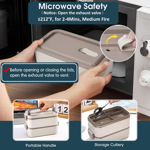 Reabulun two-layer setup showing separate meal compartments
