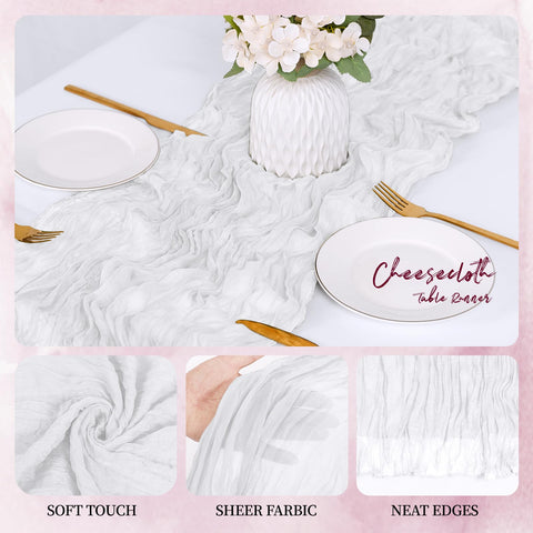 RealBox drape backdrop runner adds airy ceiling decoration.