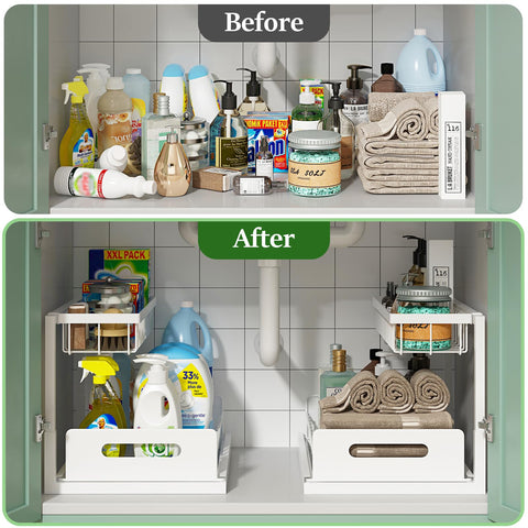 REALINN grid-bottom basket prevents water pooling and aids cleaning.