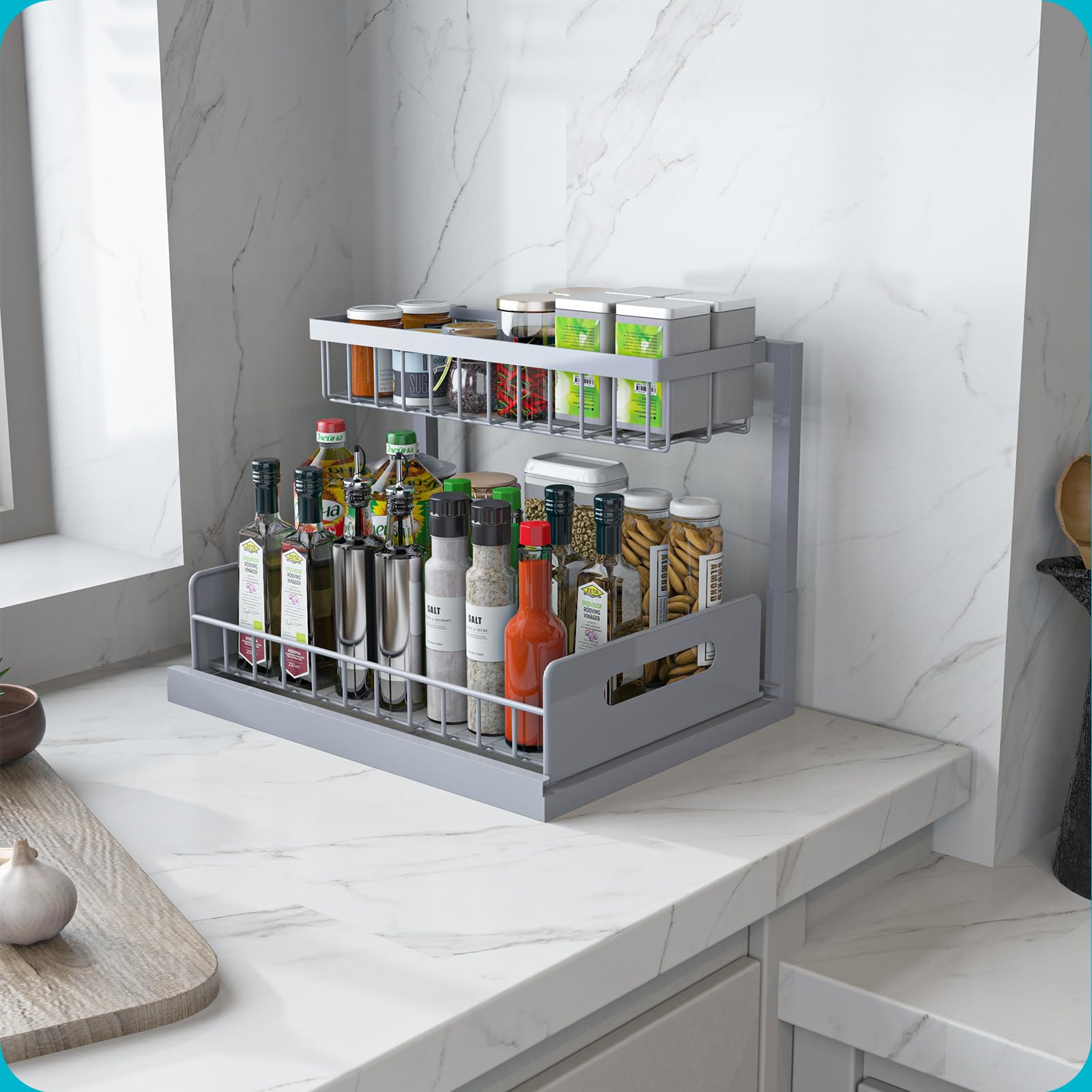 REALINN no-tools installation with suction cups for quick setup under cabinet.