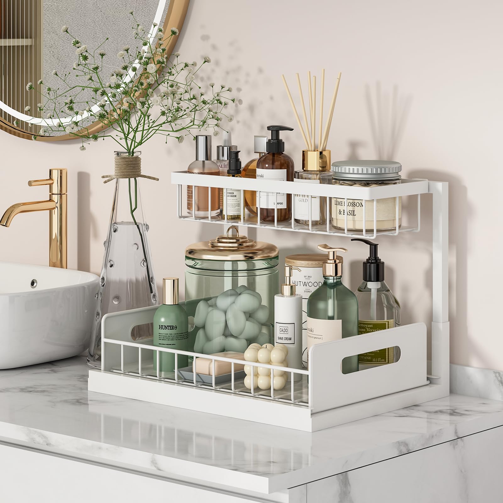 REALINN sliding drawer design with handles for ambidextrous access.