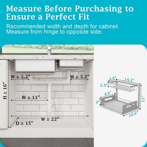REALINN top and bottom baskets fit bottles up to eight inches tall.