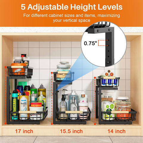 REALINN L-shaped design saves space around plumbing and disposal.