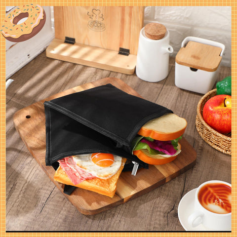 Reallnaive 8x8-inch sandwich bags fit compactly in bags.
