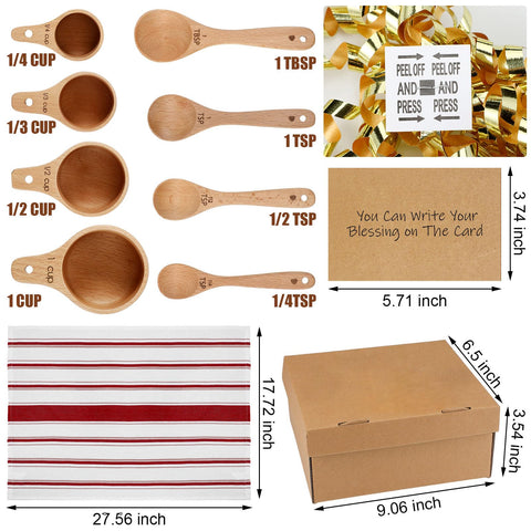 Reallnaive wooden measuring spoons nest neatly for precise holiday baking.