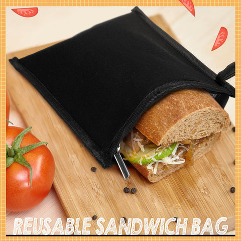 Reallnaive sandwich bags with hook-loop closure keep contents secure.