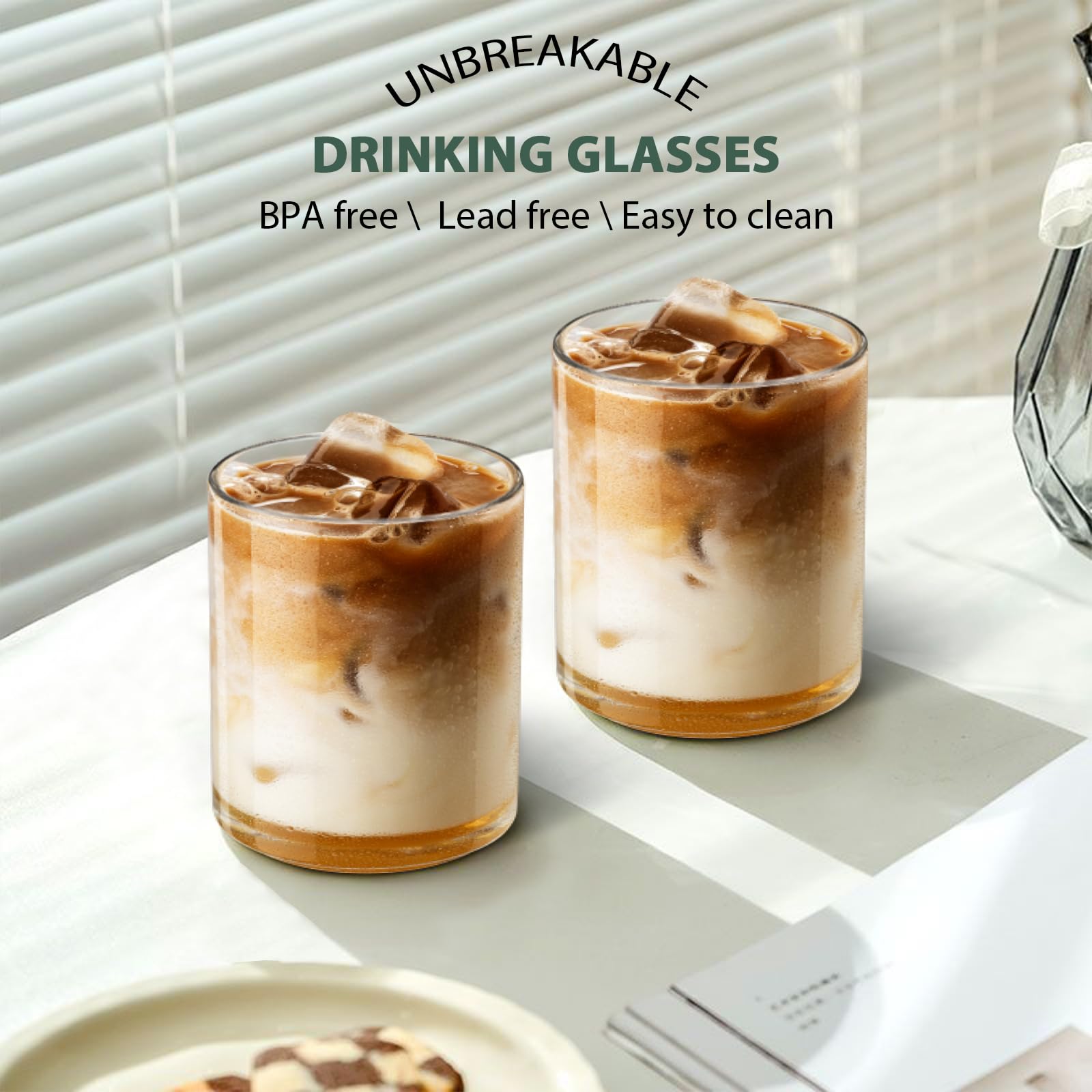 RÉΑLWÁY unbreakable old fashioned cups offer poolside safety and easy handling.