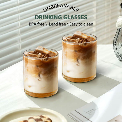 RÉΑLWÁY unbreakable old fashioned cups offer poolside safety and easy handling.