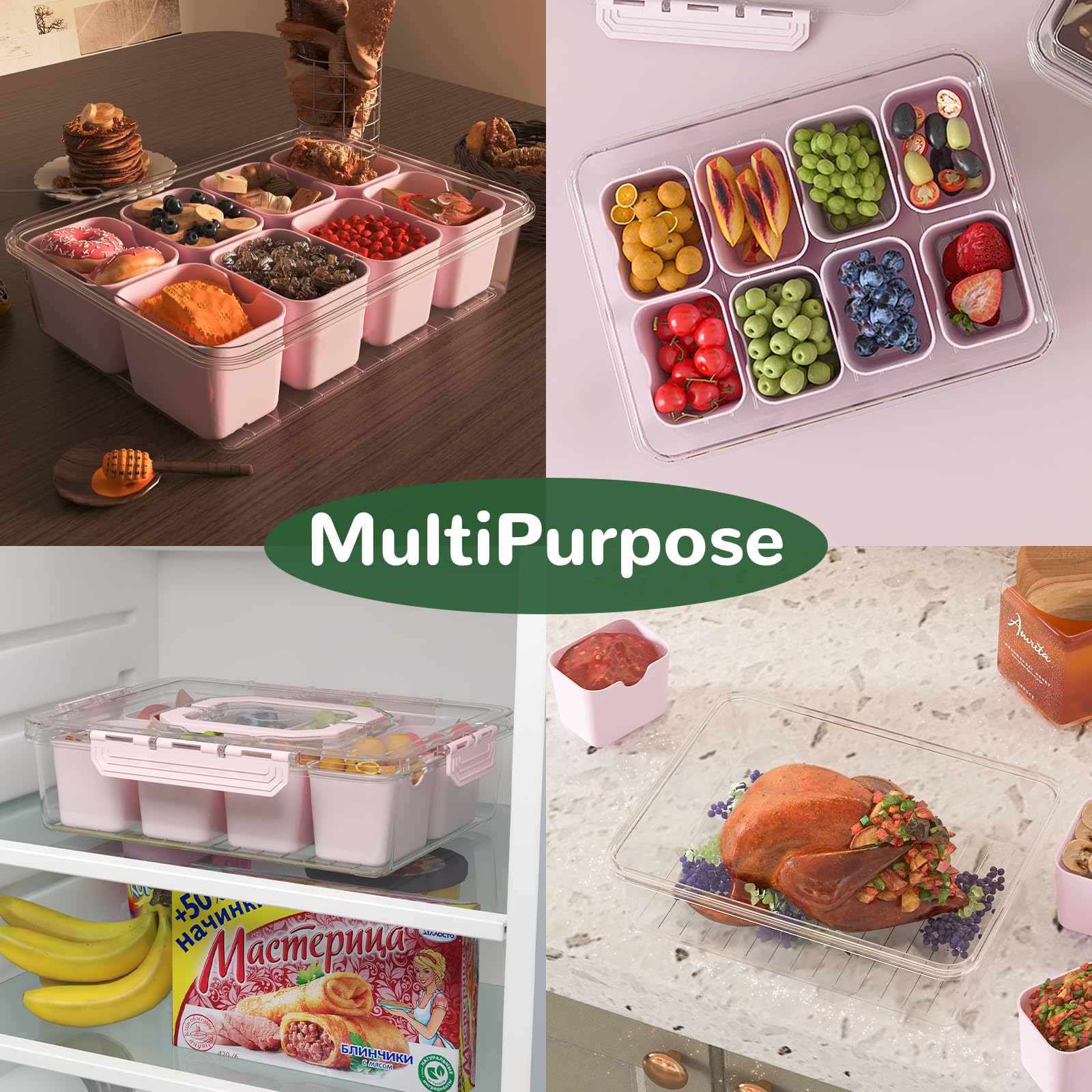 REBECAT snackbox with handle, portable design for easy outdoor snacking.