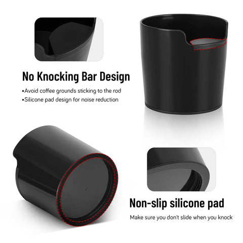 RECAPS anti-slip base keeps the knock box stable during knocking