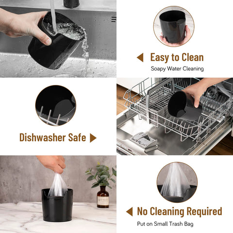 RECAPS easy-clean liner allows quick disposal and rinsing after use