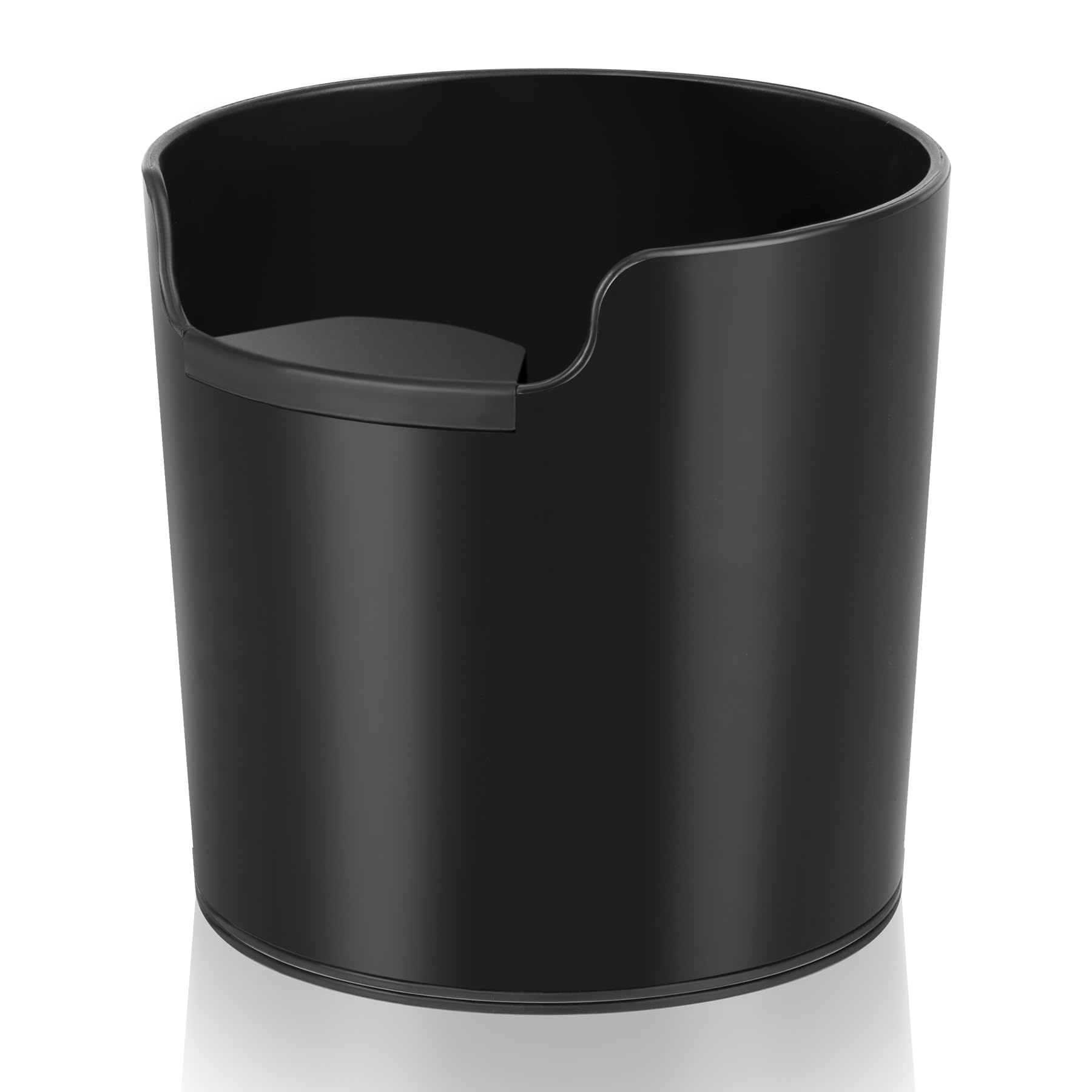 RECAPS Coffee Knock Box with no-knocking-bar design reduces mess for espresso prep