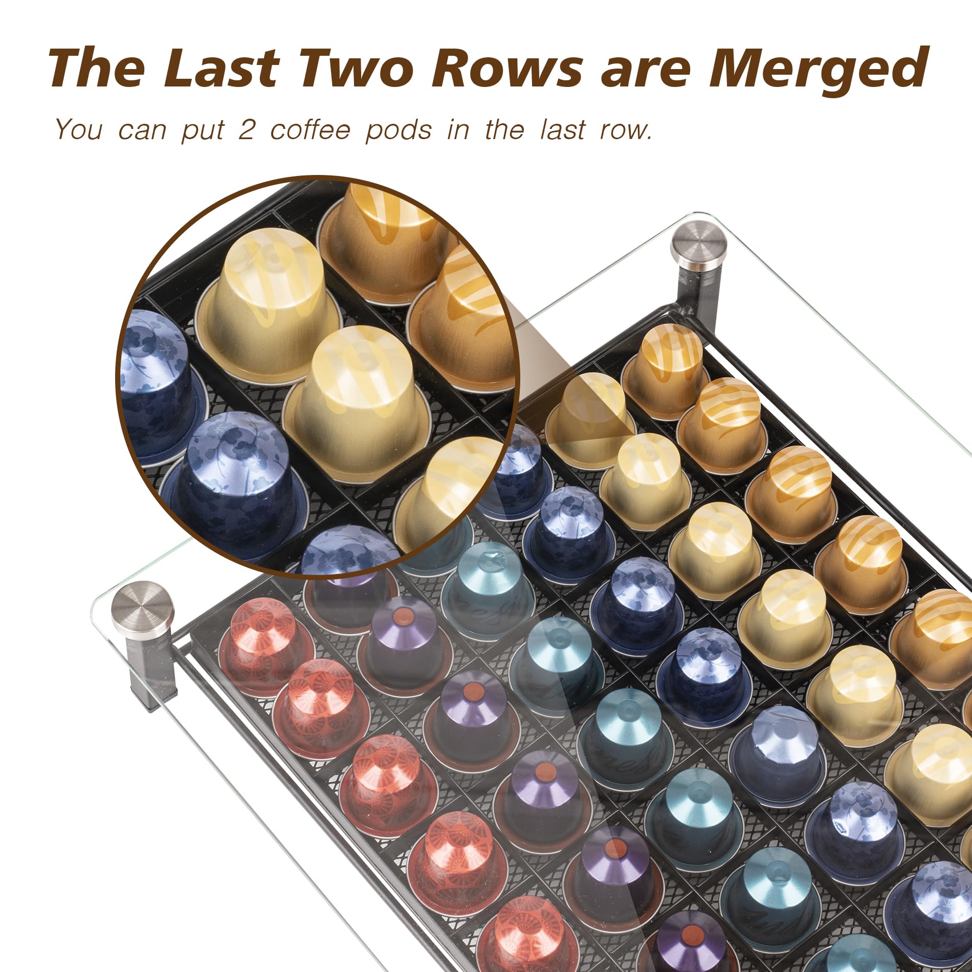 RECAPS anti-slip feet keep the unit stable on slick countertops