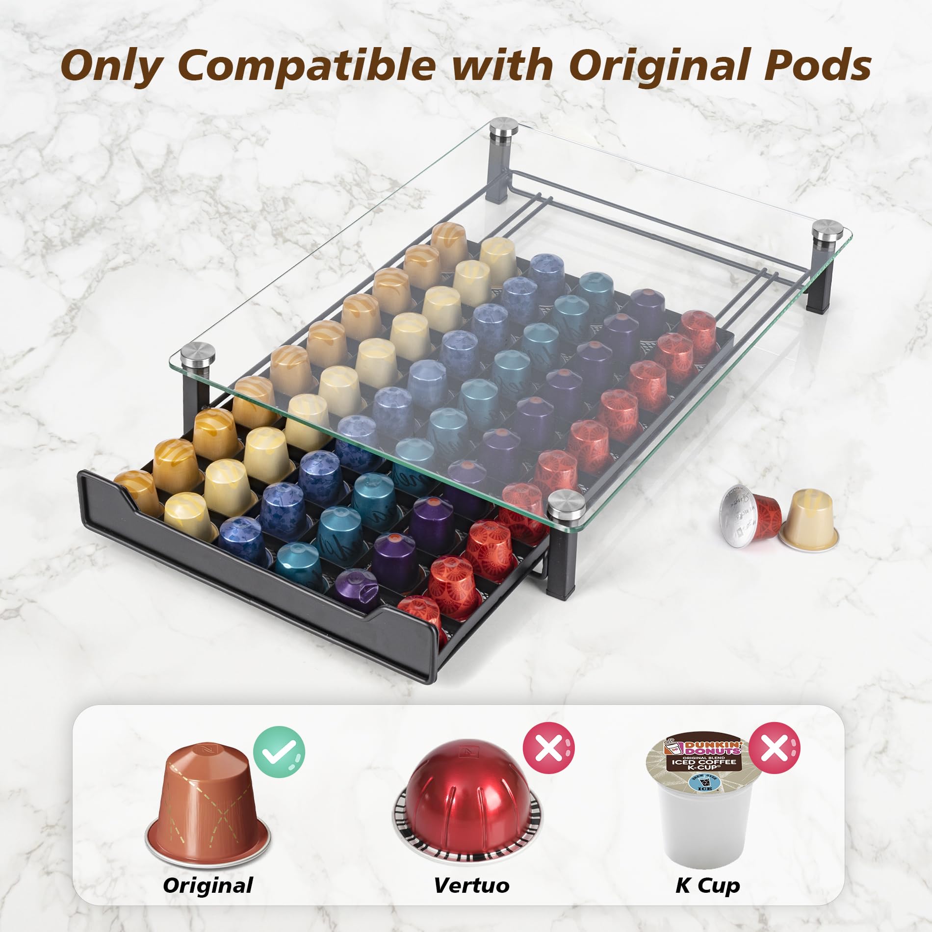 RECAPS side-drawer detail shows sturdy metal frame and durable construction