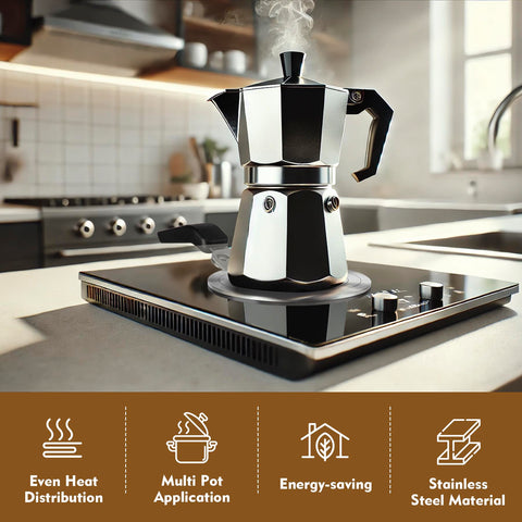 RECAPS moka pot brewing with diffuser for steadier temperature and cleaner extraction