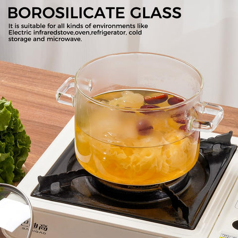 Recceng transparent simmer pot lets you track progress without lifting the lid.