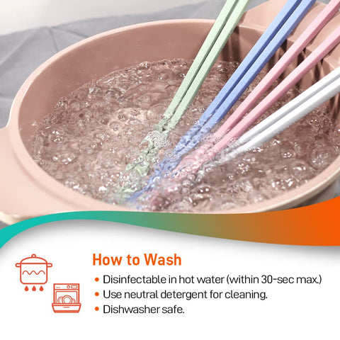 RECOHOME heat-resistant chopsticks handle high-heat cooking safely
