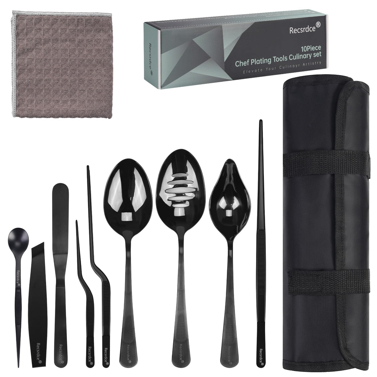 Recsrdce professional plating tweezers for precise garnish placement