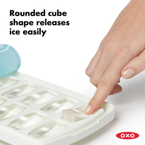 Rectangular tray shape fits neatly in crowded freezers