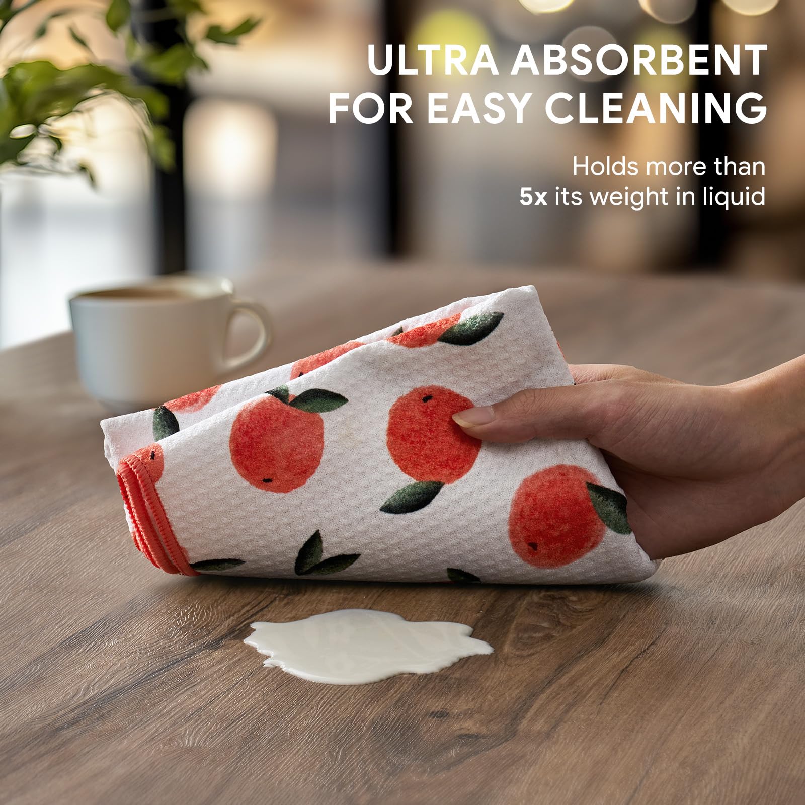 RECYCO fast-drying aerodry weave kitchen towels