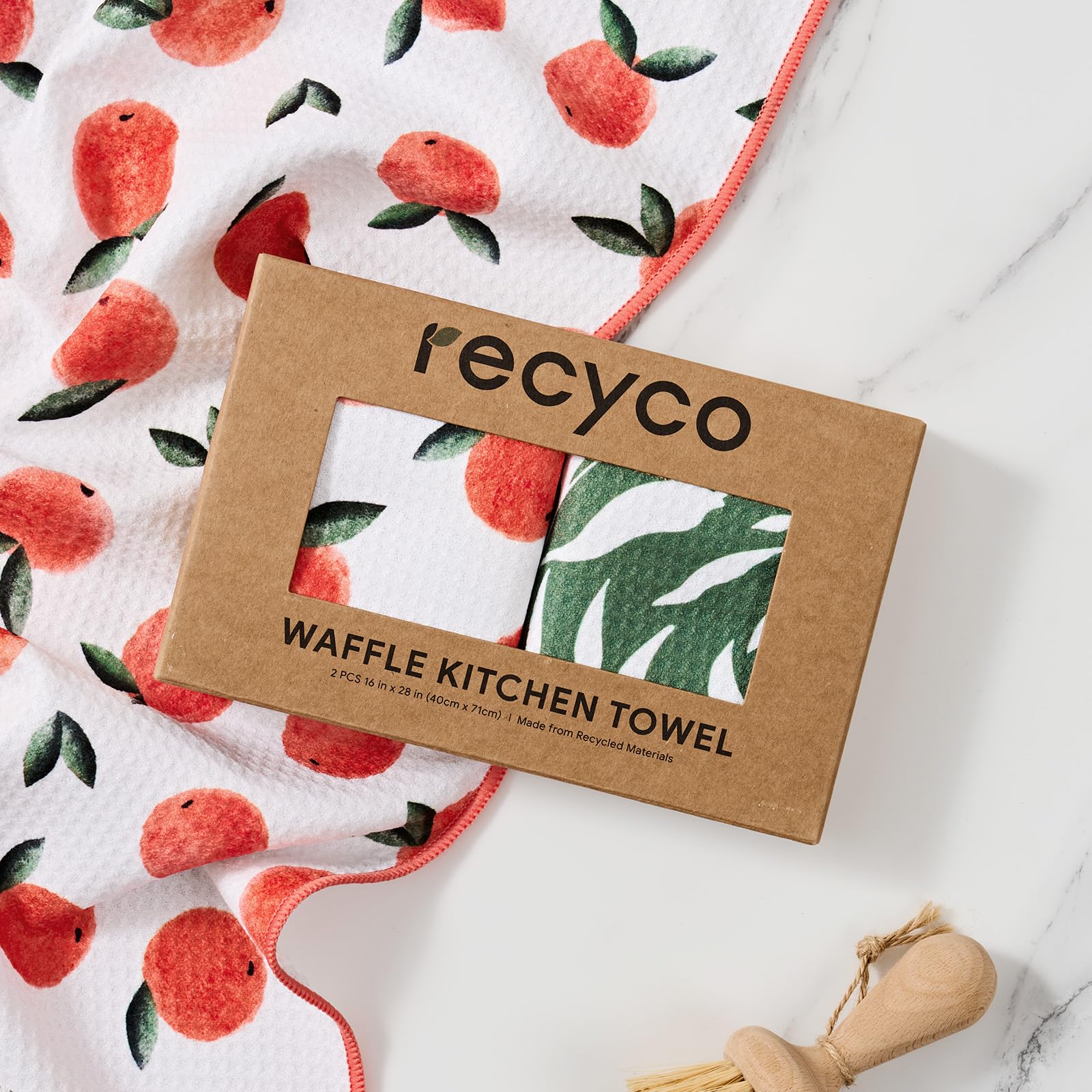 RECYCO microfiber towels optimized for quick drying