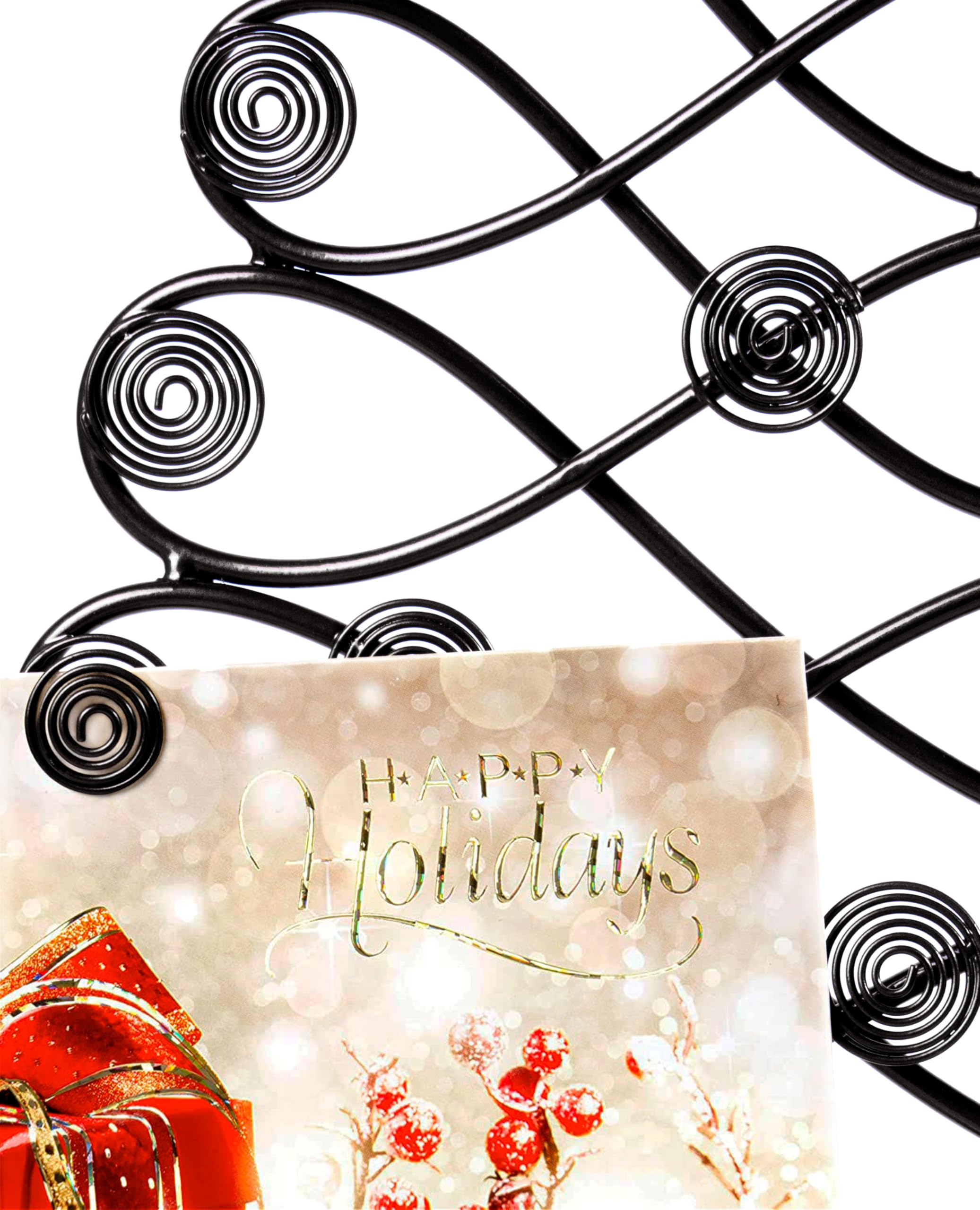 Red Co. all-metal frame in black enhances any decor and tabletop use.