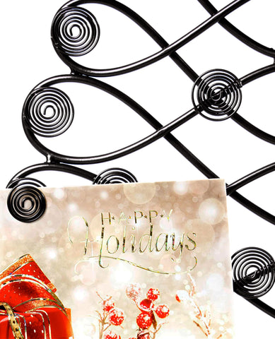 Red Co. all-metal frame in black enhances any decor and tabletop use.
