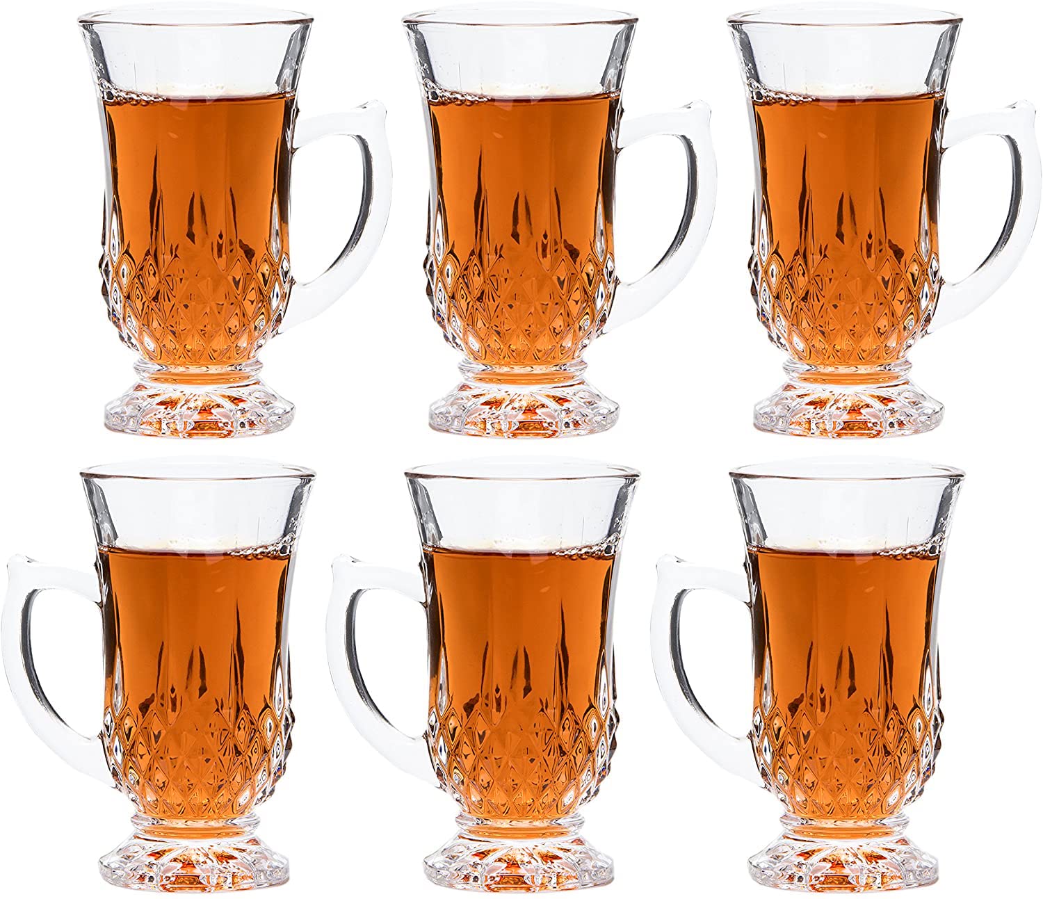 Red Co. versatile glass teacups ideal for espresso and tasting sessions