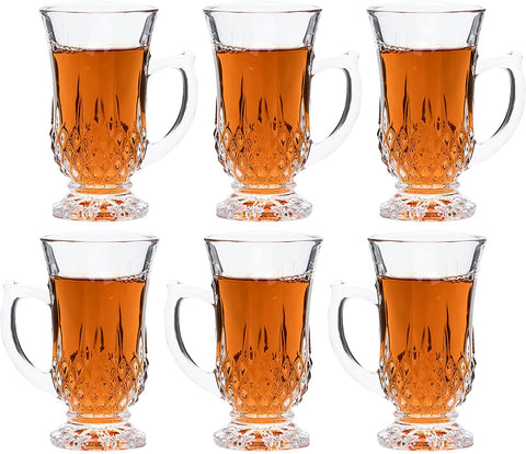 Red Co. versatile glass teacups ideal for espresso and tasting sessions