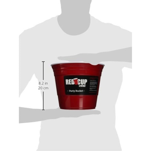 Red Cup Living versatile ice bucket doubles as snack and punch tub for gatherings.