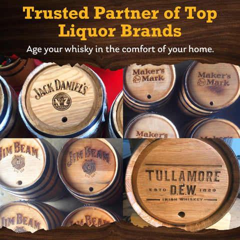 Red Head Barrels dramatic-wood-grain-visual showcases aging aesthetics for home bars.