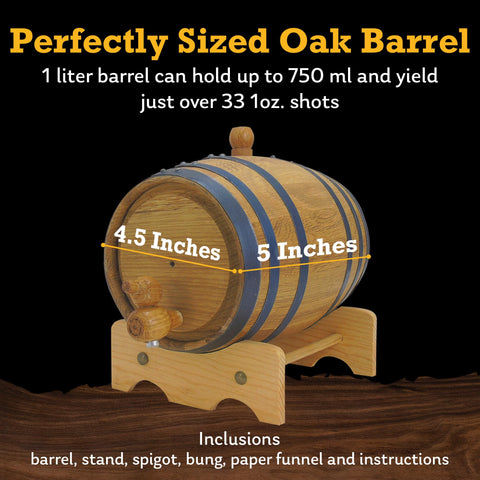 Red Head Barrels spigot and bung kit enables smooth sampling during the aging process.